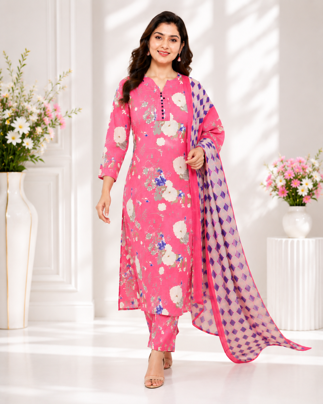 Elegant cotton 3 piece set