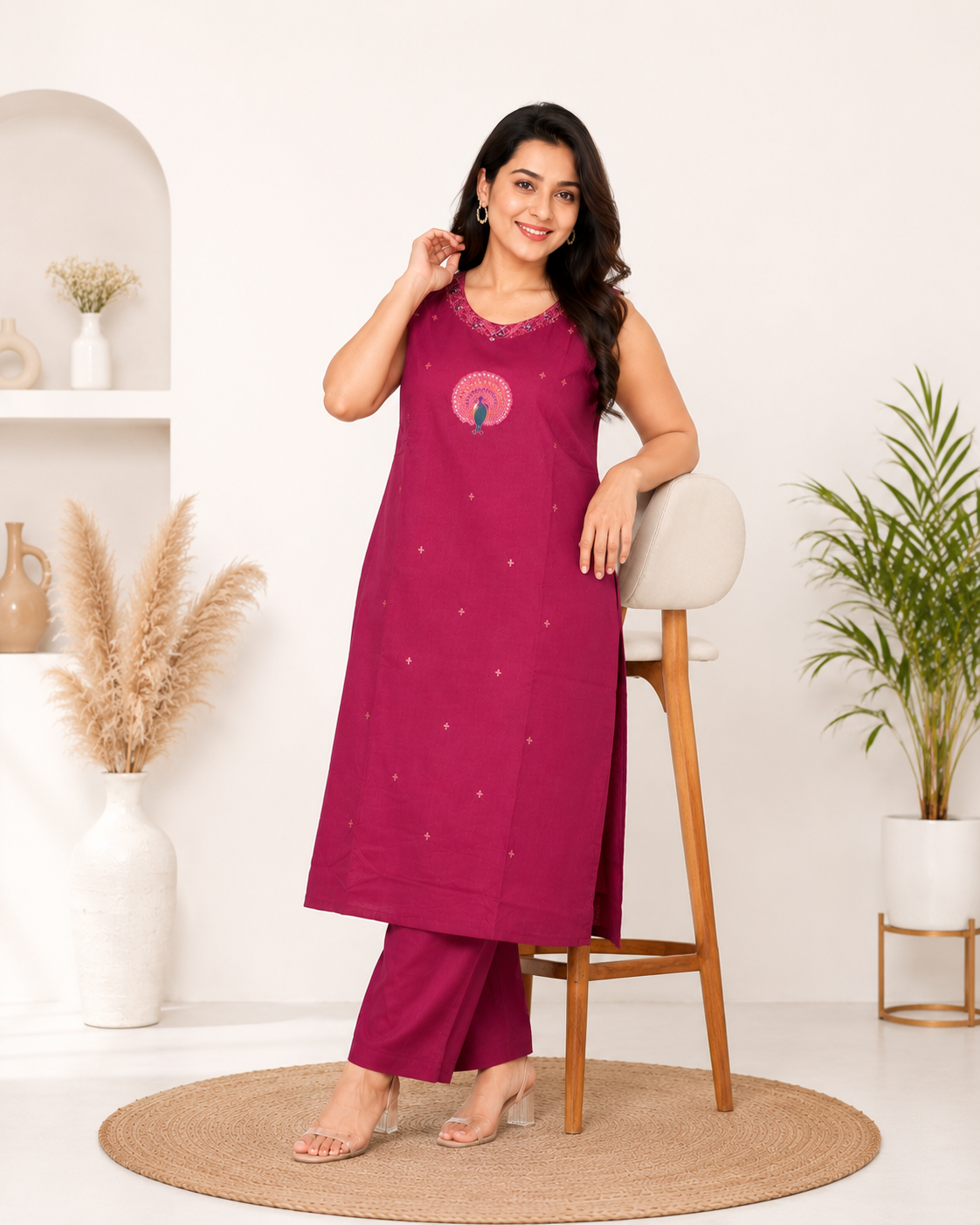 Elegant Dabu Cotton cordset