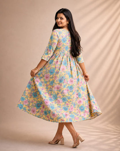 Elegant Mul cotton Aline Kurti