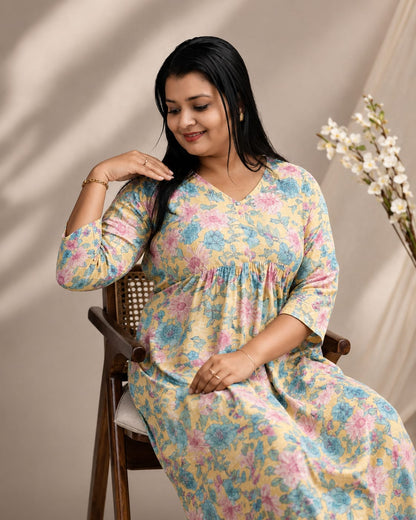 Elegant Mul cotton Aline Kurti