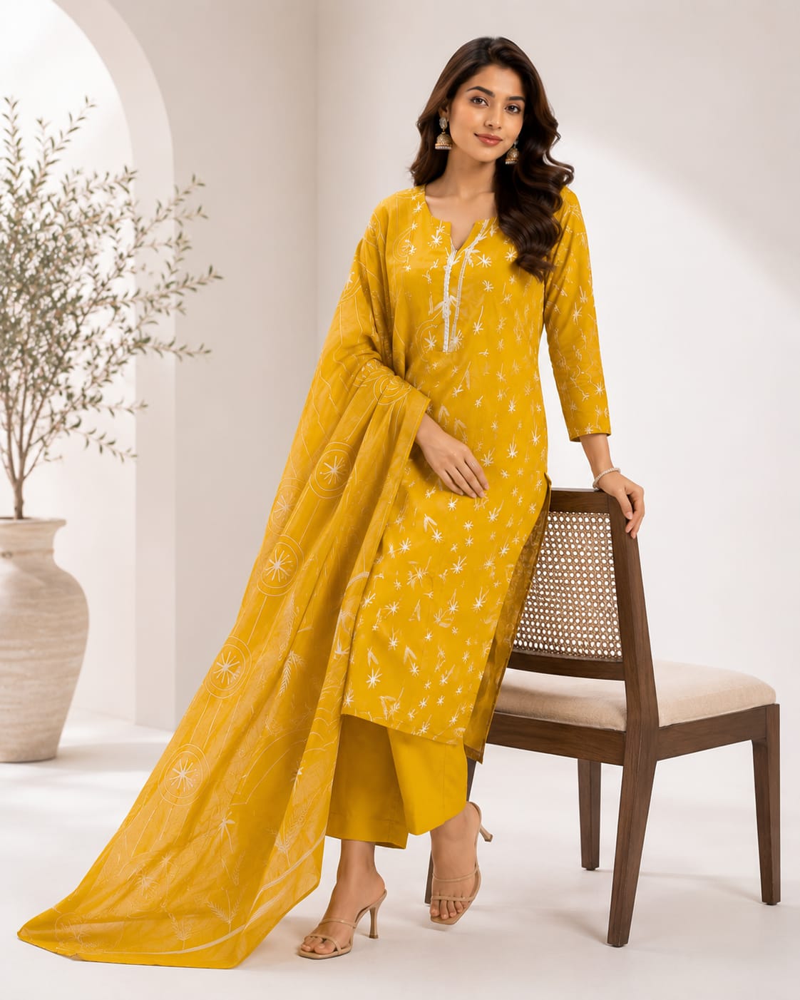 Elegant cotton 3 piece set