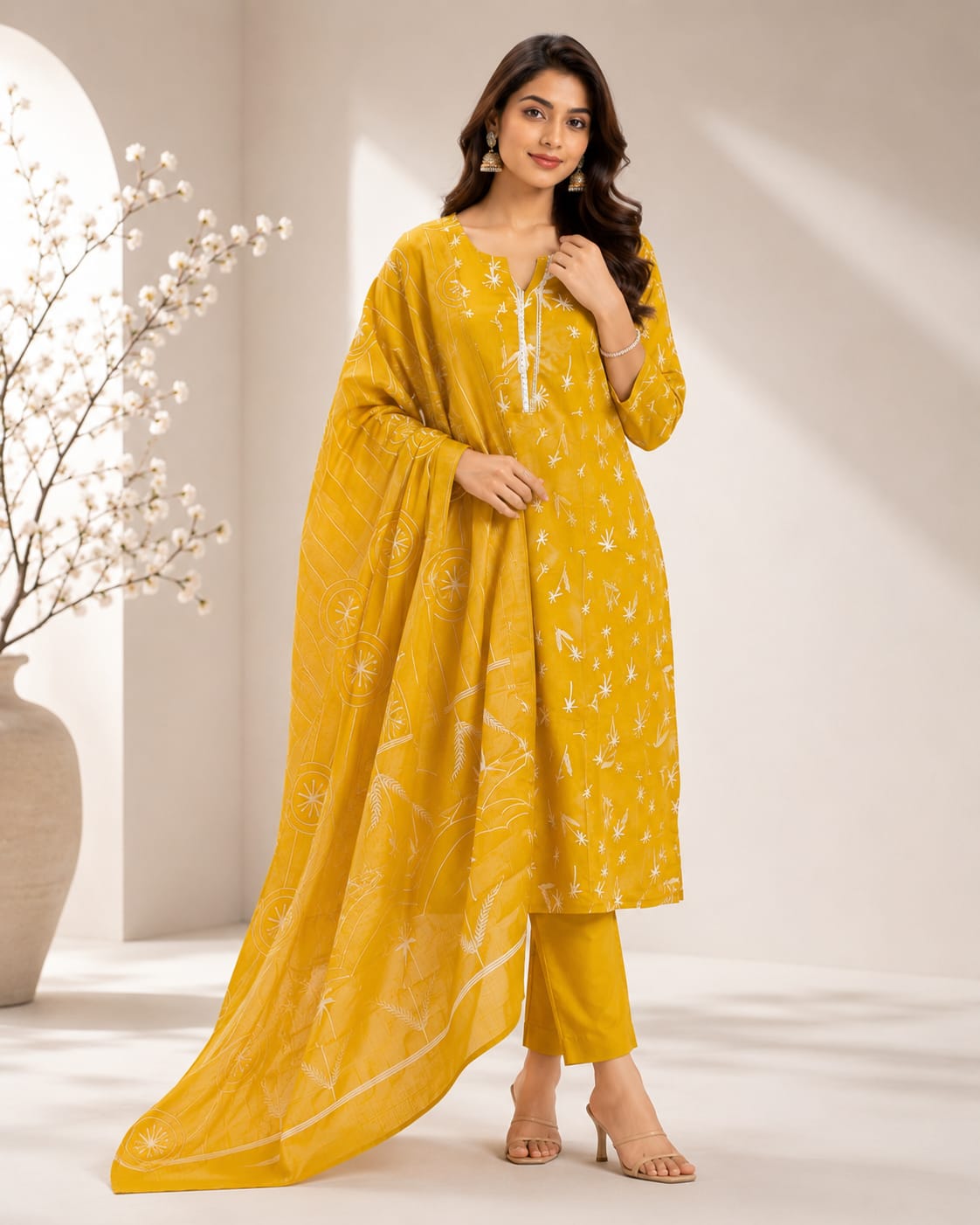 Elegant cotton 3 piece set