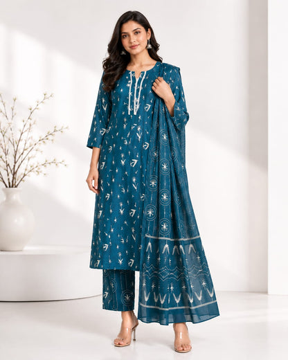 Elegant cotton 3 piece set