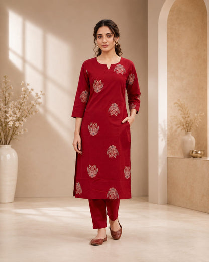 Cotton Stylish Cord Set