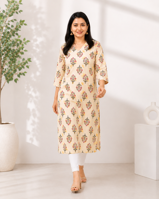 Elegant Kora Cotton Kurti