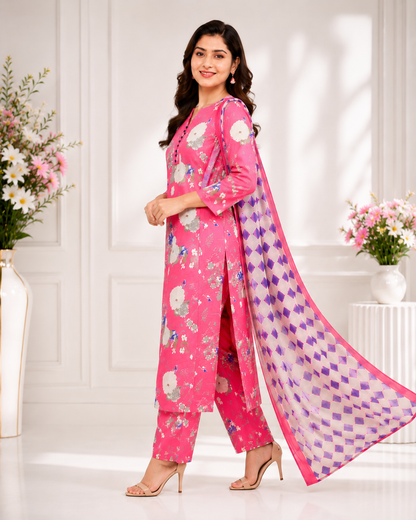 Elegant cotton 3 piece set