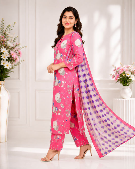 Elegant cotton 3 piece set