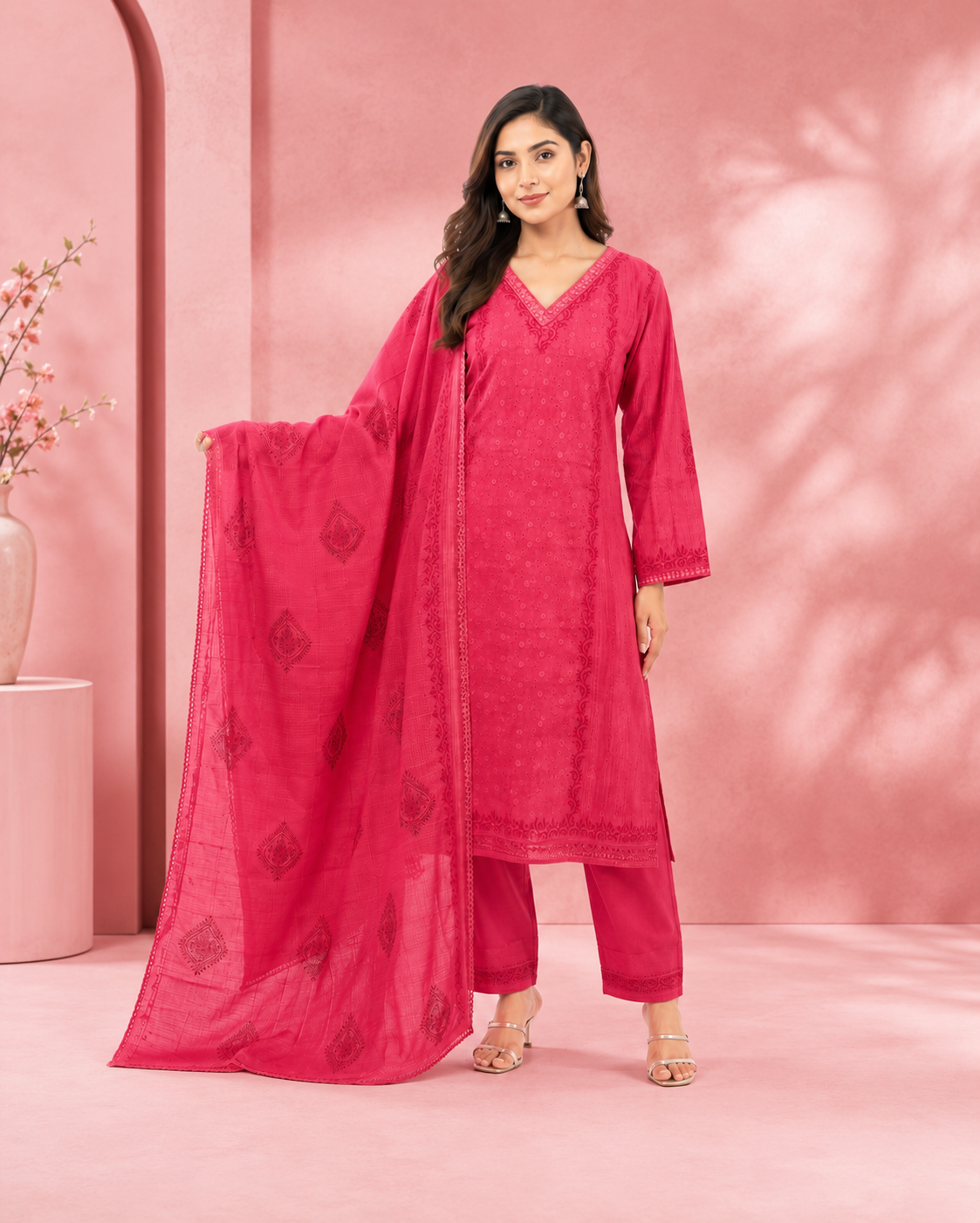 Premium Cotton Hakoba 3 piece set