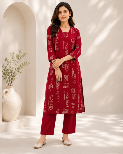 Cotton Stylish Cord Set