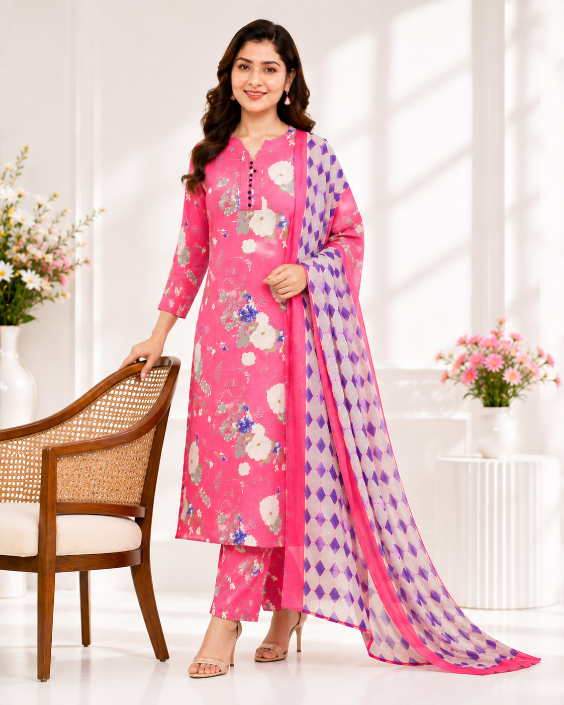 Elegant cotton 3 piece set