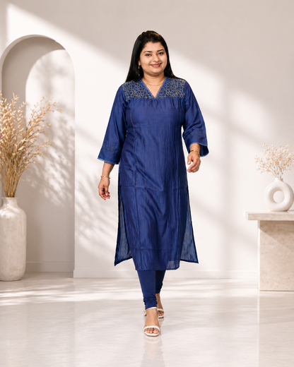 Premium Roman Silk Kurti