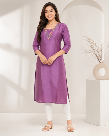 Elegant Vijithra Silk Kurti