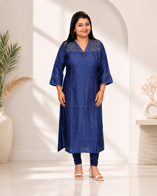 Premium Roman Silk Kurti