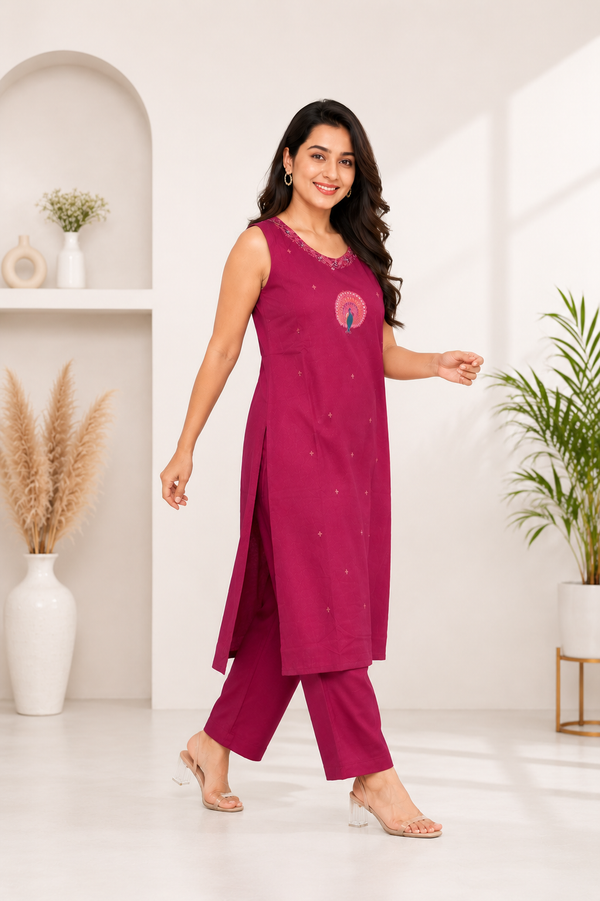 Elegant Dabu Cotton cordset