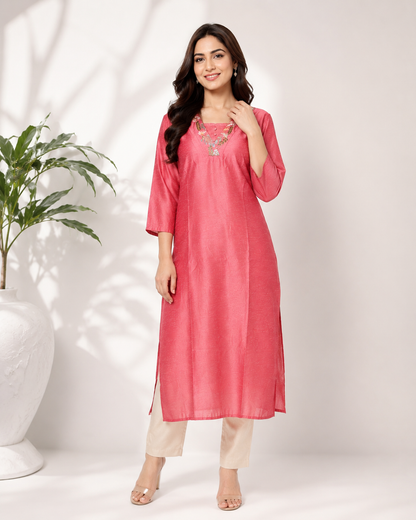 Elegant Vijithra Silk Kurti