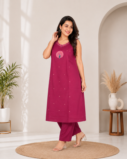 Elegant Dabu Cotton cordset