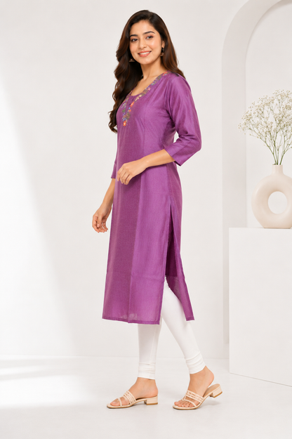Elegant Vijithra Silk Kurti