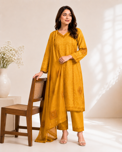 Premium Cotton Hakoba 3 piece set