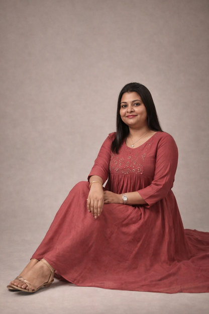 Premium mul chanderi cord set