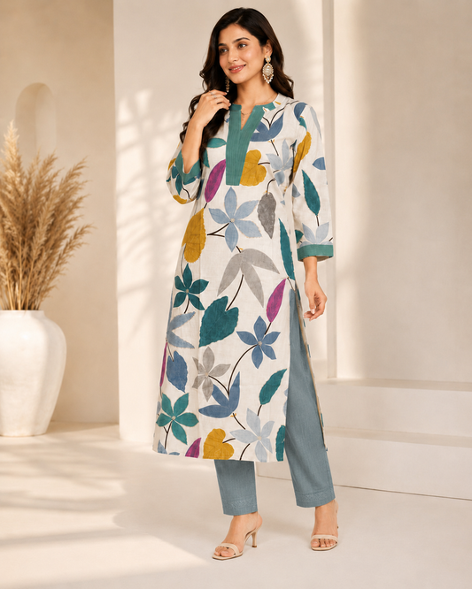 Premium rayon cotton cord set
