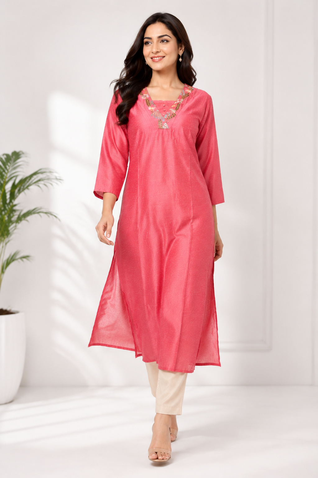 Elegant Vijithra Silk Kurti