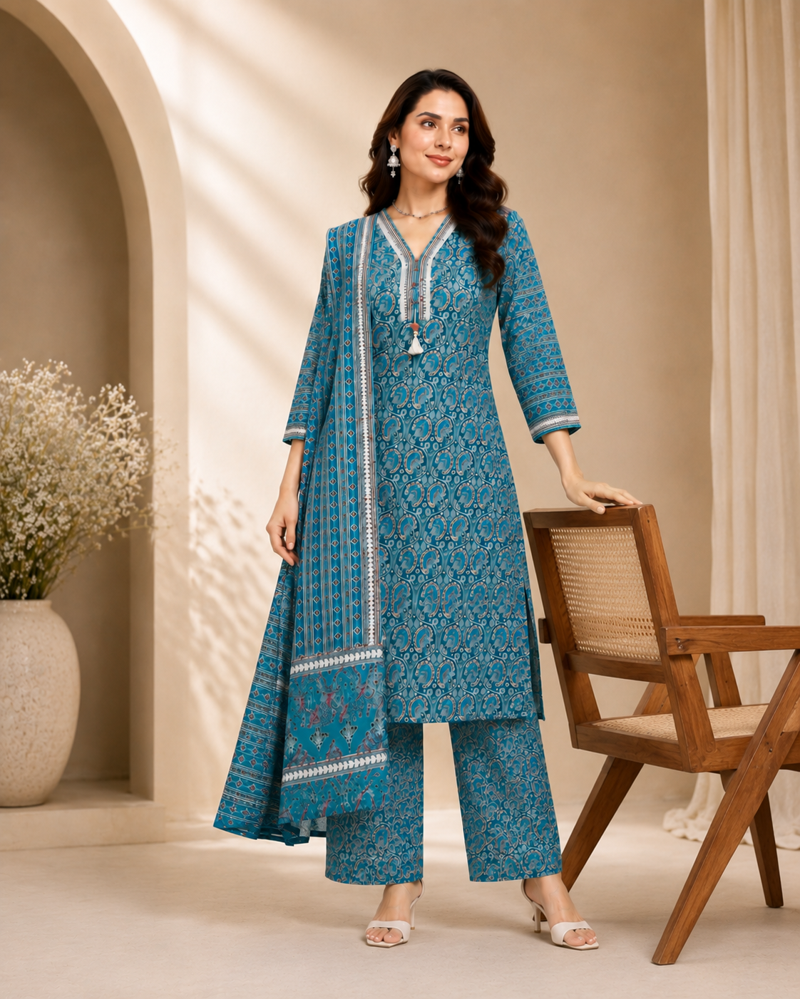 Elegant cotton 3 piece set