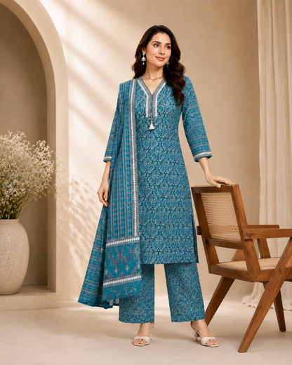 Elegant cotton 3 piece set