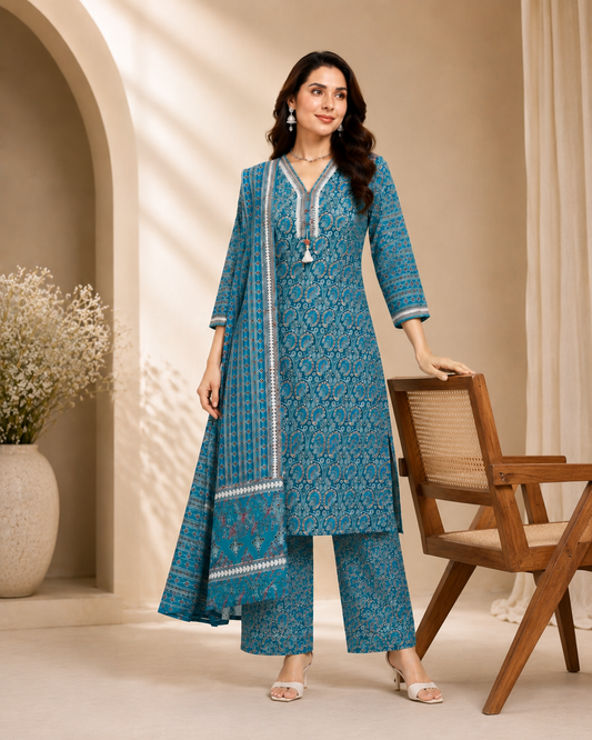 Elegant cotton 3 piece set