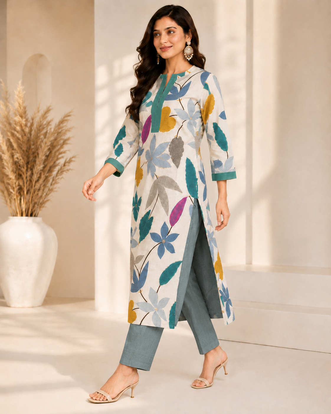 Premium rayon cotton cord set