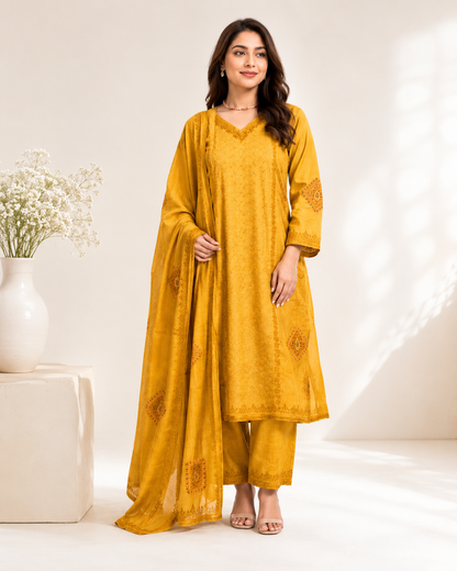 Premium Cotton Hakoba 3 piece set