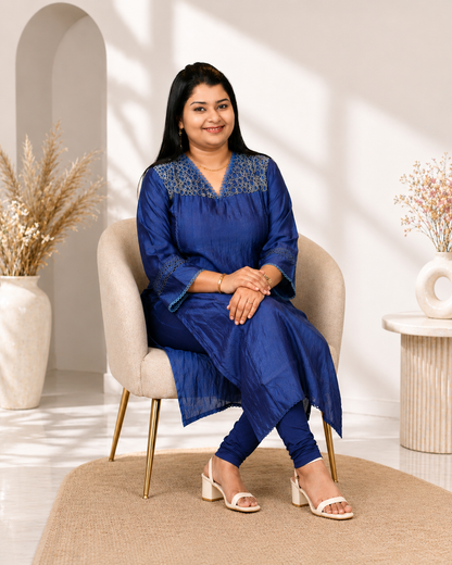 Premium Roman Silk Kurti
