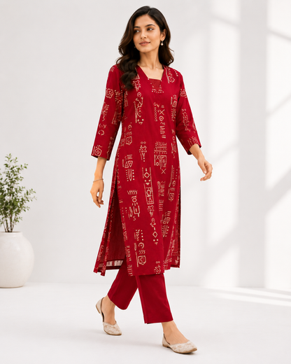 Cotton Stylish Cord Set