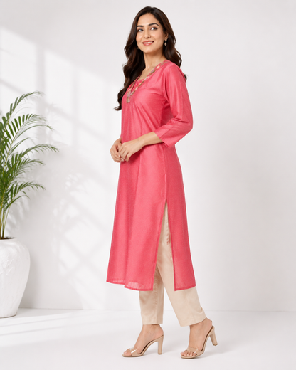 Elegant Vijithra Silk Kurti