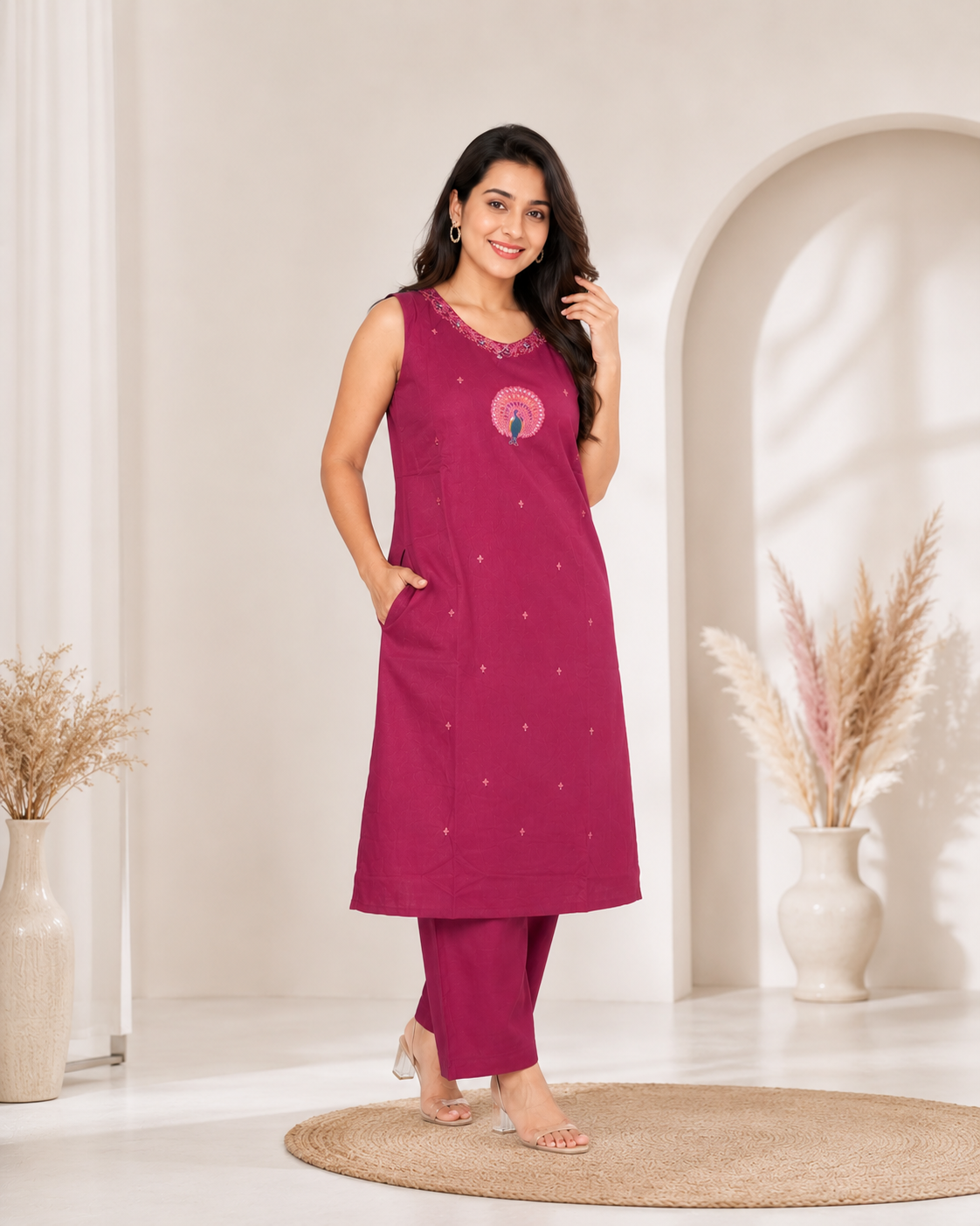 Elegant Dabu Cotton cordset