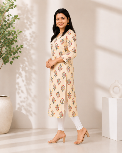 Elegant Kora Cotton Kurti
