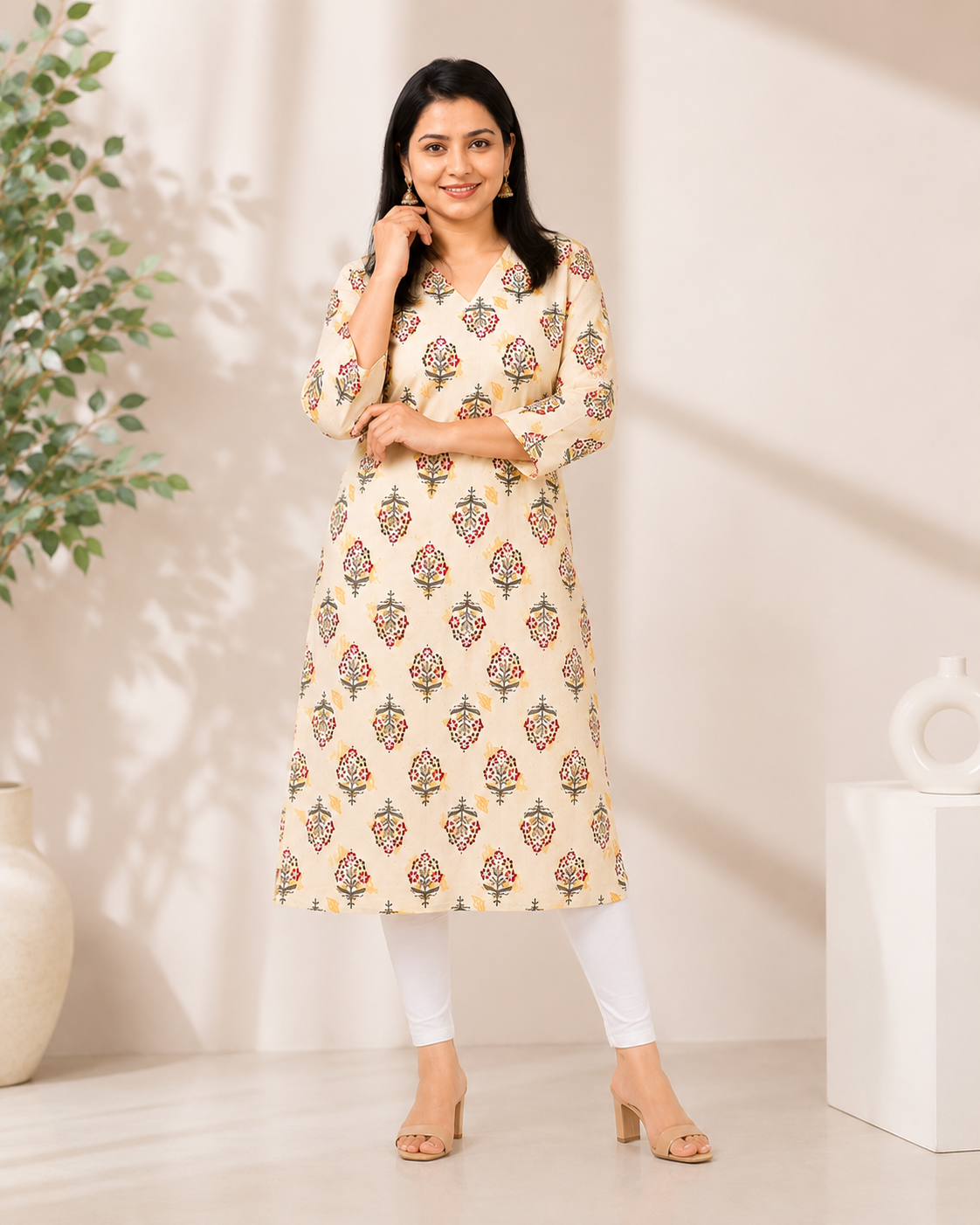Elegant Kora Cotton Kurti